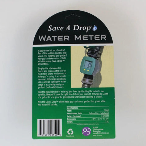 Easy Read Hose Water Meter For Lawn Care That Tracks Water Flow Records Total Water Used And Each Watering Kicks Guesswork To The Curb package