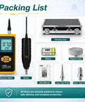 3 In 1 Digital Vibration Meter Vibrometer For Shop Floor Diagnostics, Real Time Vibration Analysis, Piezoelectric Sensor Vibe Checker, Rotating And Reciprocating Equipment Monitor, Pro Grade Tool with carrying case, battery, probes, and manual