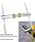 Tbest Premium Bottom Bracket Thread Tap Tool With Anti Slip Handle And Replaceable Dies For Precise Bicycle Frame Repair And Smooth Bike Build Experience, metal