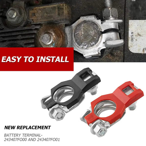 Built Tough Top Post Battery Terminal Connector Set With Positive And Negative Posts, 1 Pair Includes 2 Washers, Rust Resistant