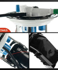 Electric Fuel Pump Module Assembly With Pressure Sensor For 2009 Chevrolet Malibu Pontiac G6 And Saturn Aura 2.4L And 3.5L Engines Direct Fit Replacement Easy Install Plug And Play Replace 19209948 shown in close-up detail