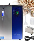 Heavy Duty Commercial Jewelry Steam Cleaner With Foot Pedal And Four Liter Tank, showing front panel and accessories.