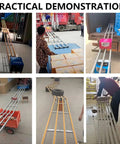 Practical demonstration of Slick Foldable Gravity Conveyor for Smooth Warehouse Shipping in various settings.