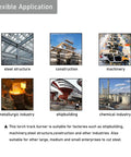 Flexible application of Shop Ready Heavy Duty Dual Track Gas Flame Cutter With Two Six Foot Guide Rails in various industries.