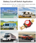 Beefy Negative Battery Disconnect Switch 12V 48V for car, RV, boat, marine trailer application scenarios