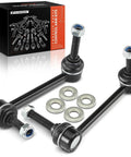 Front Sway Bar Link Stabilizer For Toyota Tacoma 2005 2022 Smooth Ride With Durable End Links Greased Bearings Better Handling For 4WD Base Pre Runner RWD And 6 Lug Models From 2015 To 2022, steel pair with washers