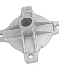 Badass Rear Axle Wheel Hub With 24T Spline And 4 Stud For 125 150 200 Cc Atv Quad Bike Go Kart Silver Steel Alloy part close-up view.
