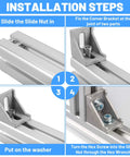 Step-by-step guide for using 20 Piece 4040 Aluminum Extrusion Connector Kit with Corner Brackets, M8 T Slot Nuts, Washers, and Wrench