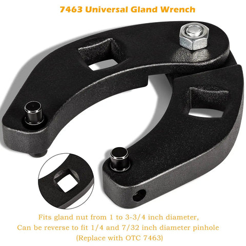 Adjustable Gland Nut Wrench Set For Hydraulic Cylinders Built Tough Universal Small And Large Wrenches Heavy Duty Steel