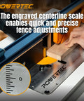 Rock Solid Aluminum Router Table Insert Plate With Smooth Reducer Rings And Quick Leveling Screws Plus Guide Pin for precise adjustments featuring engraved centerline scale.