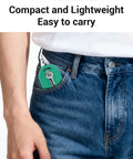 Mavaol Compact Wire Stripper Tool For Electrical Projects shown in pocket demonstrating its compact design for easy portability.