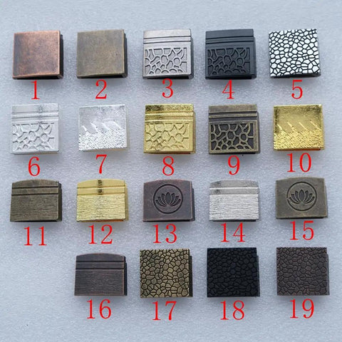 New Dope Habaki Collar Alloy Or Copper 01 22 Fit Katana Wakizashi Tanto designs, displaying different textures and finishes.