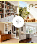 Top Shelf Quarter Inch Plastic Shelf Pegs Twenty Pack displayed with modern furniture and shelving for practical use.