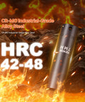Impact Socket Set 3/8 Inch Drive, CR-MO steel detail with HRC 42-48 hardness rating in a fiery background.