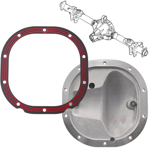 Heavy Duty Differential Cover Gasket Fits Ford 8.8 Inch Rear Axle Steel Core Rubber Coated Elastomer Beading