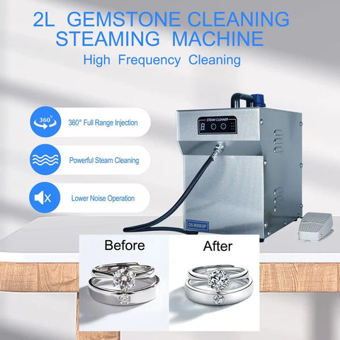 Pro Grade Jewelry Steam Cleaner That Powers Through Rings Watches And More 2L Stainless Steel Tank 1200W High Pressure Steam