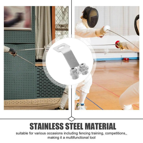 Heavy Duty Foil Fencing Socket Bracket Metal Replacement Part Built Tough For Intensive Training With Nonslip Grooves