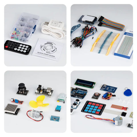 Uno R3 Project Starter Kit With Over 200 Components And 63 Modules Includes A 30 Lesson PDF Tutorial Compatible With Arduino IDE