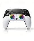 Front view of Wireless Game Controller For PS5 PC iOS Mac Android And Steam Deck With Dual Vibration 6 Axis Motion RGB lighting
