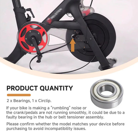 Premium Belt Tensioner Bearing Kit With Two Greased Rollers Plus One Rock Solid Circlip Squashes Rumble Noise And Has Your Stationary Exercise Bike Cruising Smooth Through Every Beast Mode Workout