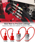 1/4 Inch Agricultural Hydraulic Quick Connect Tractor Coupler ISO 7241-A, Leak-Proof Sealed High-Pressure Quick Disconnect for Pro-Grade Tractor Hydraulics and Farm Equipment on tractor hoses