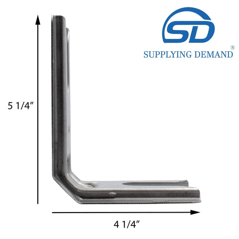 Anti Tip Bracket For Range Oven Floor Or Wall Mount Model Specific Not Universal, Heavy Duty Steel Construction For Safe Install side view