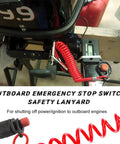 Boat Kill Switch Lanyard With Emergency Stop Cord For Outboard Engines Replacement Watercraft Safety Lanyard Quick Release Ignition Stop Switch For Immediate Engine Shutdown On Deck