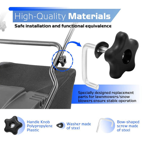 Replacement Snow Blower Handle Knob And Lock Bolt Screw Kit For 21 Inch Power Clear And 24 Inch SnowMaster Models 114-3779 136-7130 107-3844