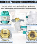 Dishwasher Water Inlet Valve 622058 Replacement Part AP4927070 PS3491417 33299010 with coil, valve body, thread, and filter