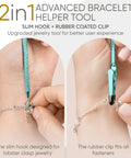 Metal Bracelet Clasp Helper Tool With Hook For Fast And Easy Jewelry Clasping For Bracelets Necklaces And Watches Portable