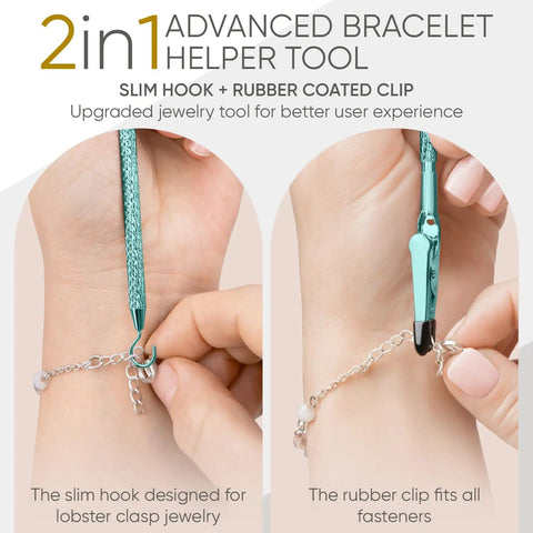 Metal Bracelet Clasp Helper Tool With Hook For Fast And Easy Jewelry Clasping For Bracelets Necklaces And Watches Portable