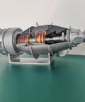 One Twentieth Scale Turbofan Engine Model Kit With Over One Hundred Parts Do It Yourself Assembly Based On PT6A Aircraft Engine A Hands On Science Toy For Mechanical Experiments And A Build Your Own Project; 1/20 scale resin model, cutaway view