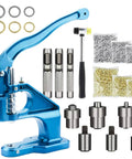 Heavy Duty Eyelet Grommet Tool Kit With 3 Dies And 3000 Grommets 6 10 12mm Hand Press Punch for crafting and sewing projects.