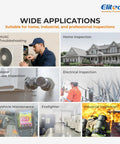 Collage of applications for a Pro Grade Thermal Imaging Camera With 256 By 192 IR Resolution Handheld Infrared Imager.