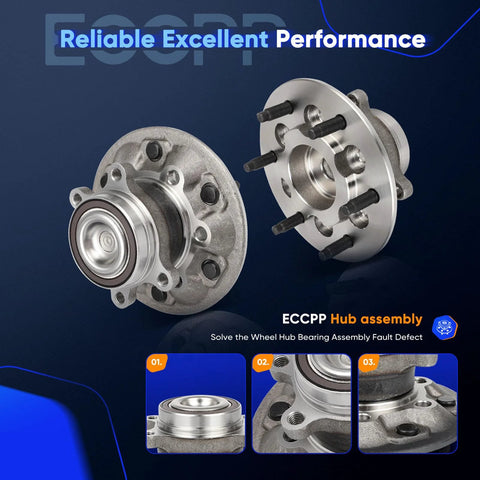 Front Wheel Hub Bearing Assembly For Chevrolet Colorado 2009 To 2012 2WD And GMC Canyon 2009 To 2012 2WD With Encoder Sensor