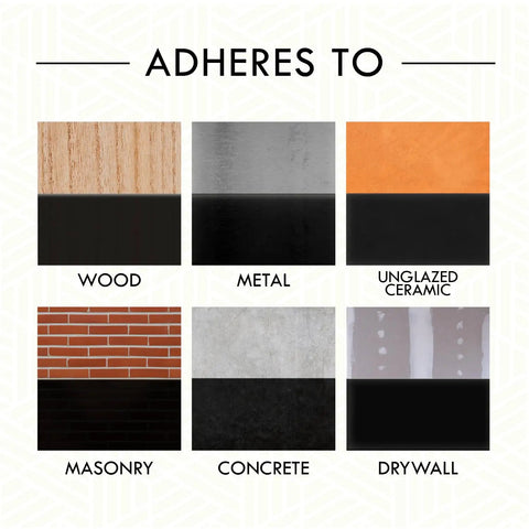 Adheres to wood, metal, ceramic, masonry, concrete, drywall for Go To Brush On Chalkboard Paint For Interior Use Oil Based Black 30 Oz