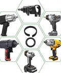 Badass 10 Pack Half Inch Impact Wrench Retaining Ring Clips With Rubber O Rings And Anvil Install Tool Carbon Steel Hog Ring Kit For Cordless Power Tools Makes Zero Hassle Fixes Dead Simple Daily Driver on various impact wrenches.