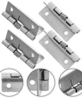 Hardcore Stainless Steel Self Closing Hinges with spring mechanism, designed for cabinets and resistant to corrosion.