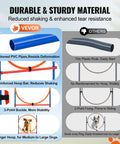 Comparison of pipe materials in the All In One Dog Agility Training Kit For Backyard Fun with adjustable high hurdles and jump ring