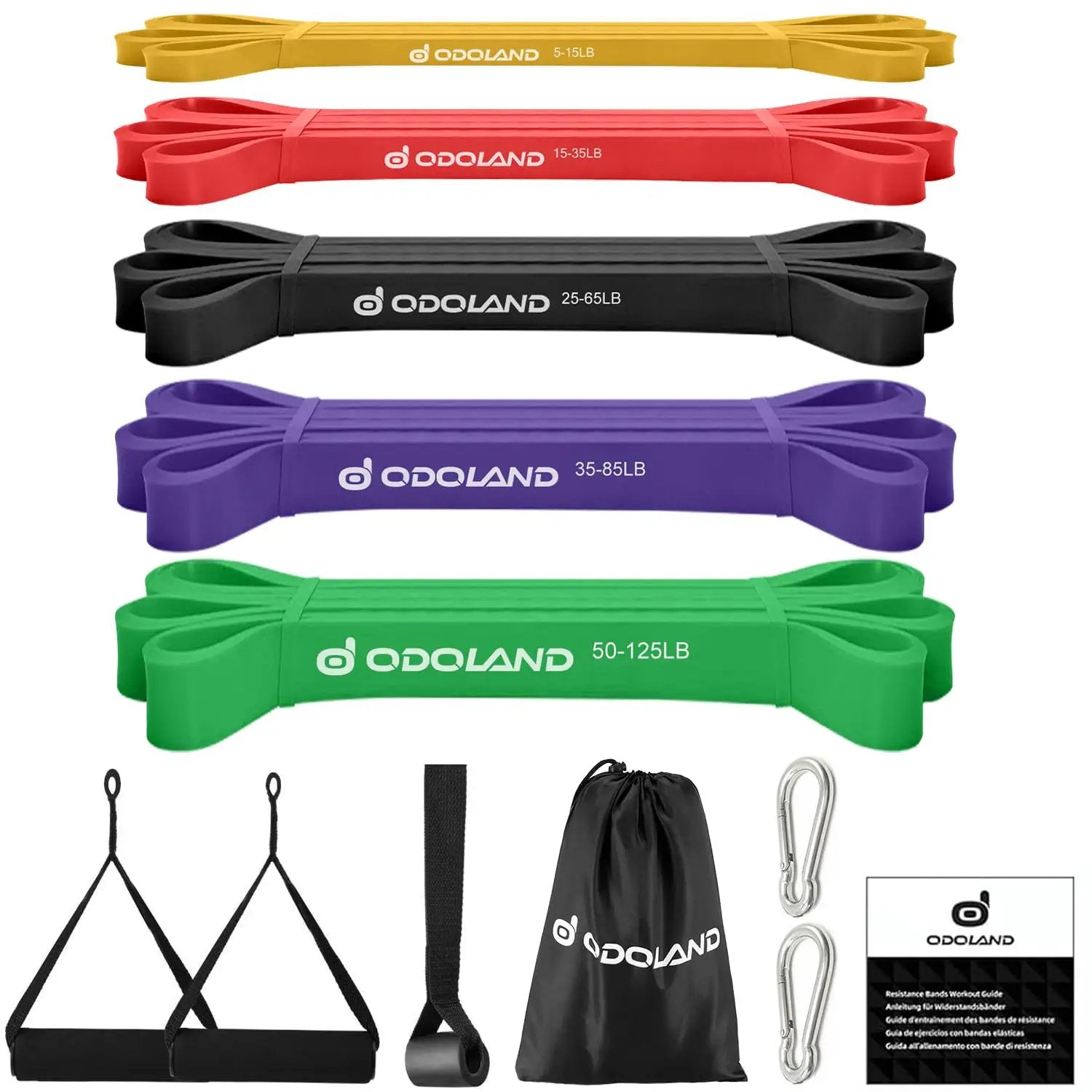 5 Pack Pull Up Assist Bands Kit | Home Gym Gear ✓