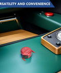 Self Activating Aerosol Fire Extinguisher For Car Engines And Boats With Instant Heat Trigger on a green console.