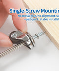 One Half Inch Small Caster Wheels Single Screw Mounting demonstration for furniture and DIY projects installation