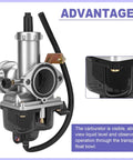 Beefed Up 30mm Carburetor Kit With Exhaust Muffler And Intake Manifold Stage 2 Upgrade For Predator 420 And GX Series Engines 301cc 389cc 11HP 13HP Designed For Mini Bikes Go Karts Or Cart Projects