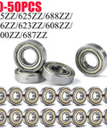 Deep Groove Mini Ball Bearings Set 10 To 50 Pcs 685ZZ 625ZZ 688ZZ 626ZZ with shielded carbon steel for skateboard and 3D printer