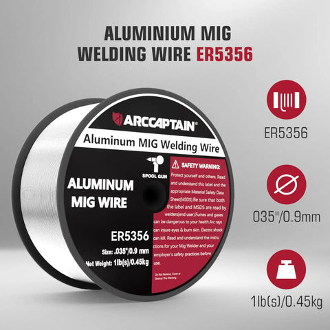 Er5356 Aluminum Mig Welding Wire.035 Inch One Pound Spool Hella Smooth Arc With Badass Marine Grade Salt Spray Resistance For Professional Builders And Hobbyists
