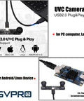 Dual Lens USB Camera Module 1080P 60FPS UVC Industrial Board With Color Synchronization Dual M12 Lenses for PC and Android
