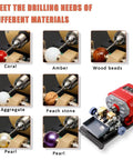 Trade In The Hand Crank Hustle For This 680W Professional Jewelry Drill Press And Pearl Hole Punching Machine High Speed Bead Borer for various materials.