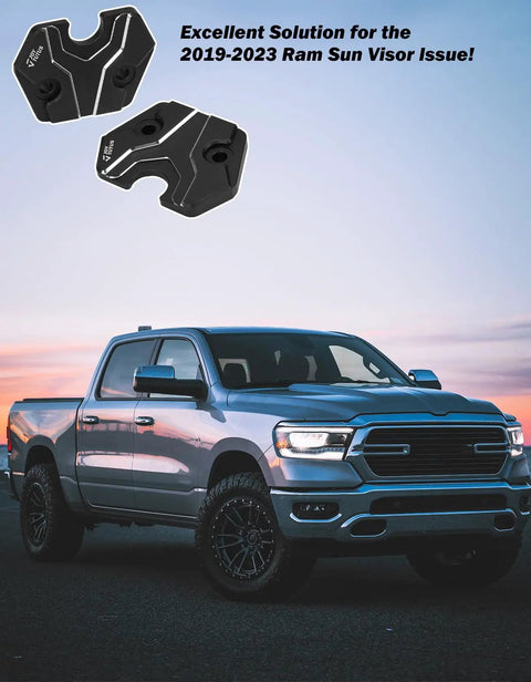 Sun Visor Repair Kit For Ram 1500 2019 2020 2021 2022 2023 2024 2025 2026 Two Pack Aluminum Sun Visor Clips For Restoring Sagging Visor