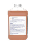 Concentrated Neutral Floor Cleaner No Rinse Formula Daily Mopping Solution Walls Restrooms Commercial Grade 2.5 Liter Jug back view showing safety information.
