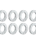 Wedge locking washers for M5 bolts, manganese-steel, 8 pcs shown